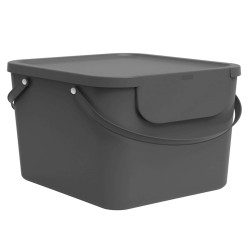 Pattumiera Albula - 40 L - grigio antracite - Rotho