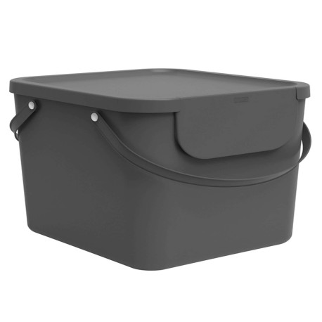 Pattumiera Albula - 40 L - grigio antracite - Rotho