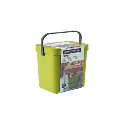 Pattumiera Gino - per rifiuti organici - 5 L - verde - Perfetto