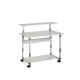Pc Workstation System 80 VH - con ruote - 3 ripiani - 80 x 56,4 x 92/122 cm - grigio - Durable