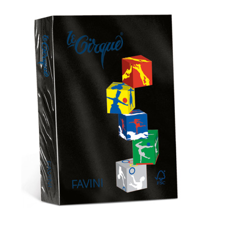 Carta Le Cirque - A4 - 80 gr - nero 400 - Favini - conf. 500 fogli