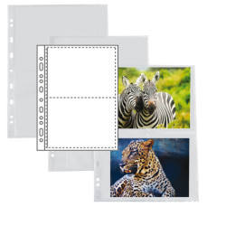 Buste forate Atla F porta foto - 4 spazi 15 x 21 cm - trasparente - Sei Rota - conf. 10 pezzi