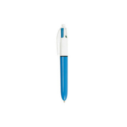 Penna a sfera a scatto  multifunzione  4 Colours Classic  - punta 1,0mm - nero, blu, rosso, verde - Bic -  conf. 12 pezzi