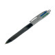 Penna a sfera a scatto 4 Colors Grip Pro - punta 1,0mm - nero, blu, rosso, verde  - Bic