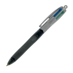 Penna a sfera scatto multifunzione 4 Colours Grip Pro - punta 1,0mm - nero, blu, rosso, verde  - Bic