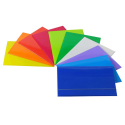 Cartella 3 lembi con elastico - A4 - dorso variabile - cartone plastificato - rosso - Cartotecnica del Garda