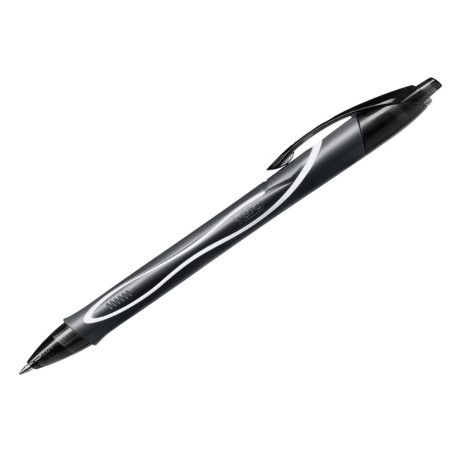 Penna a sfera a scatto Gelocity Quick Dry -  punta 0,7mm - nero - Bic - conf. 12 pezzi