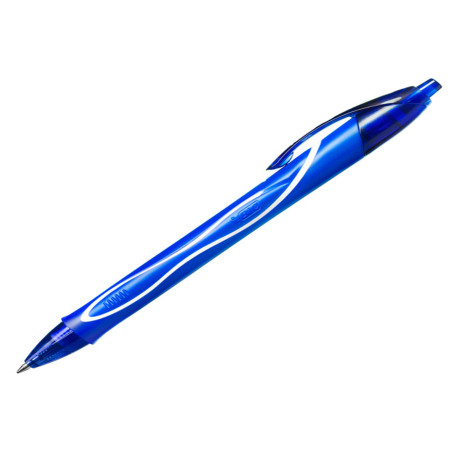 Penna a sfera a scatto Gelocity Quick Dry - punta 0,7mm - blu  - Bic - conf. 12 pezzi