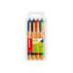 Penna a sfera a scatto Pointball Green - punta 1,0 mm - 4 colori - Stabilo - conf. 4 pezzi