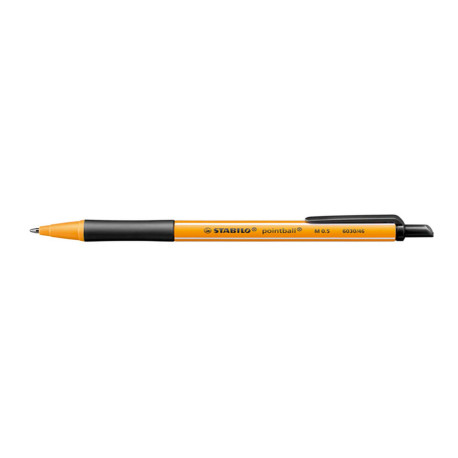 Penna a sfera a scatto Pointball Green - punta 1,0 mm - nero - Stabilo