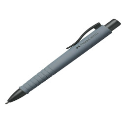 Penna a sfera a scatto Poly Ball - Punta 0,7 mm - fusto grigio pietra - Faber-Castell