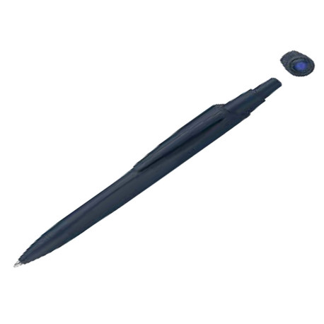 Penna a sfera a scatto Reco - punta media - blu - Schneider