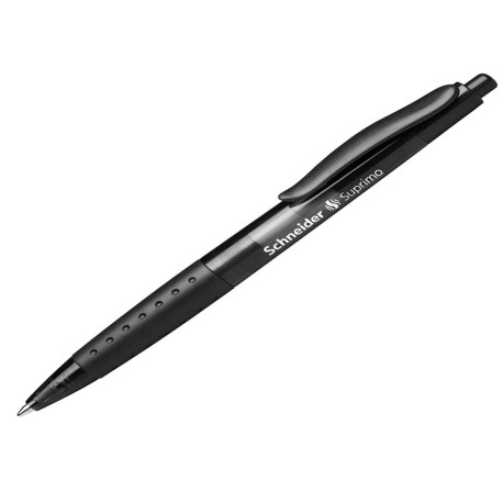 Penna a sfera a scatto Suprimo  - tratto medio - nero - Schneider