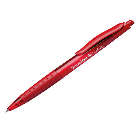 Penna a sfera a scatto Suprimo  - tratto medio - rosso - Schneider
