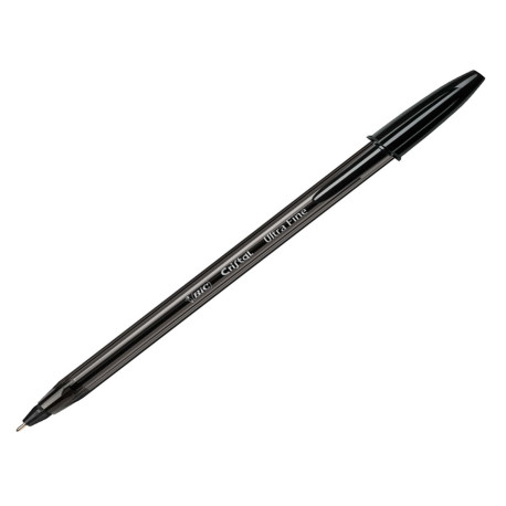 Penna a sfera con cappuccio Cristal Exact - punta 0,7 mm - nero - Bic - scatola 20 pezzi