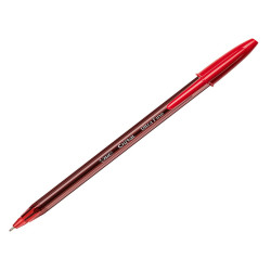 Penna a sfera con cappuccio Cristal Exact - punta 0,7 mm - rosso - Bic - scatola 20 pezzi