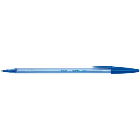 Penna a sfera con cappuccio Cristal Soft  - punta 1,2mm - blu - Bic - conf. 50 pezzi
