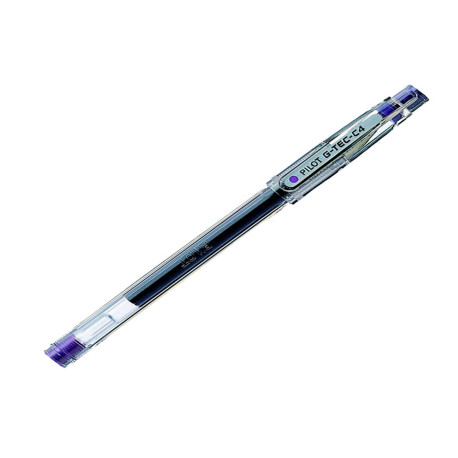 Penna a sfera con cappuccio gel G Tec C4 - punta 0,4mm - viola  - Pilot