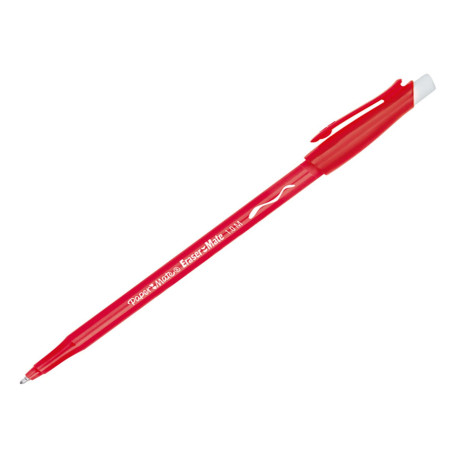 Penna a sfera con cappuccio Replay - cancellabile - punta 1 mm - rosso - Papermate