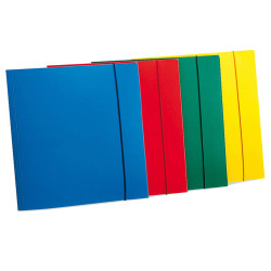 Cartella 3 lembi con elastico - A4 - PP - verde - Fellowes