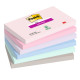 Blocco Post-it Super Sticky - 655-6SS-SOUL - 76 x 127 mm - colori Soulful - 90 fogli - Post-it - conf. 6 pezzi