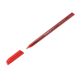 Penna a sfera Vizz - con cappuccio - punta media - rosso - Schneider