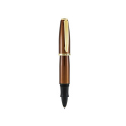 Penna roller Aldo Domani - punta M - fusto tabacco - Monteverde