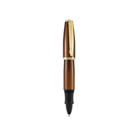 Penna roller Aldo Domani - punta M - fusto tabacco - Monteverde