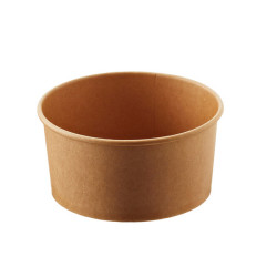 Bowl monouso Street Food - Ø 15 x H 7,5 cm - 1000 ml - avana/bianco - Leone - conf. 24 pezzi