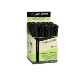 Penna sfera Tratto Uno Green - punta media 1 mm - nero - Tratto - conf. 50 pezzi