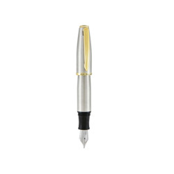 Penna stilografica Aldo Domani - punta M - fusto silver - Monteverde