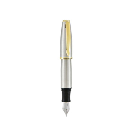 Penna stilografica Aldo Domani - punta M - fusto silver - Monteverde
