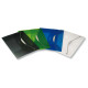 Cartella 3 lembi con elastico Swing - A4 - dorso 2 cm - PP- blu - Fellowes