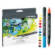 Pennarelli Aqua Brush Duo - punte 2,00 - 4,00 mm - Lyra - astuccio 12 pezzi
