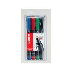 Pennarelli OHPen 842 universal permanente - punta fine 0,7mm - astuccio 4 colori - Stabilo