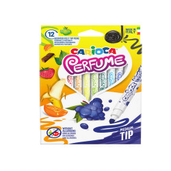 Pennarelli Perfume - punta 4,0 mm - colori assortiti - Carioca - astuccio 12 pezzi