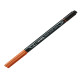 Pennarello Aqua Brush Duo - punte 2/4 mm - cinabro - Lyra
