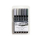 Pennarello Aqua Brush Duo - scala di grigio - Lyra - conf. 6 pezzi