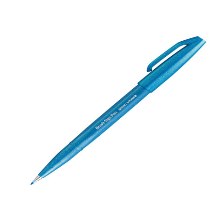 Pennarello Brush Sign Pen - azzurro - Pentel