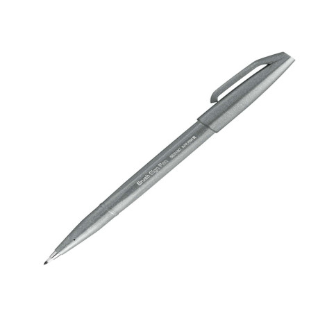 Pennarello Brush Sign Pen - grigio - Pentel