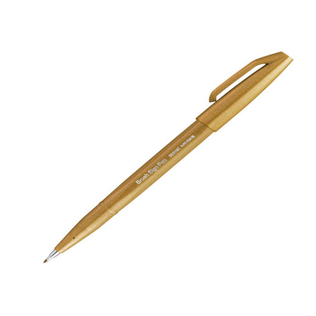 Pennarello Brush Sign Pen - ocra - Pentel
