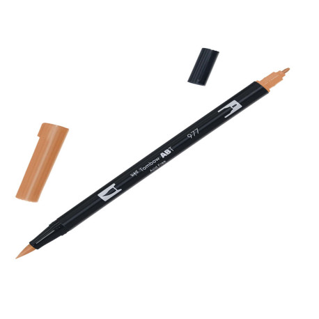 Pennarello Dual Brush N977 - saddle brown - Tombow