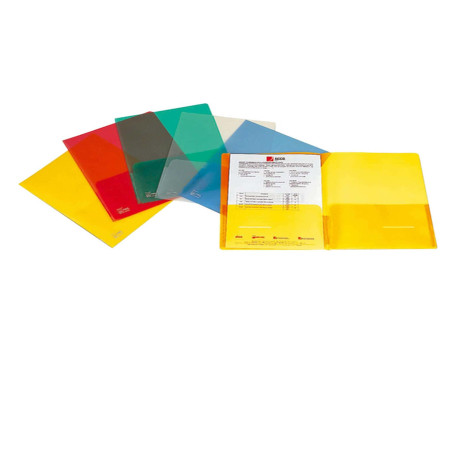 Cartella con doppia tasca Full - A4 - PP - trasparente - King Mec