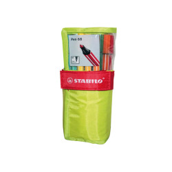 Pennarello Pen 68 - colori assortiti - Stabilo - rollerset verde 25 pezzi