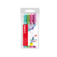 Pennarello PointMax punta feltro - punta 0,80mm - Stabilo - astuccio 4 colori: azzurro,verde,rosa,viola