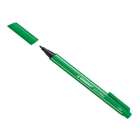 Pennarello PointMax punta feltro - punta 0,80mm - verde - Stabilo