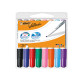 Pennarello Whiteboard Marker Velleda 1741 - punta tonda 1,4 mm - colori assortiti - Bic - astuccio 8 pezzi