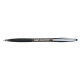 Penne a sfera a scatto Atlantis Soft - punta 1,0mm - nero  - clip in metallo - Bic - conf. 12 pezzi