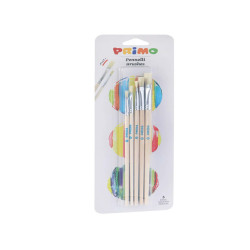 Pennelli e portapennelli - piatti - Primo - blister 5 pezzi
