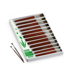 Pennelli punta tonda - pelo di pony - serie 9124 - Lebez - assortimento vetrinetta 228 pezzi
